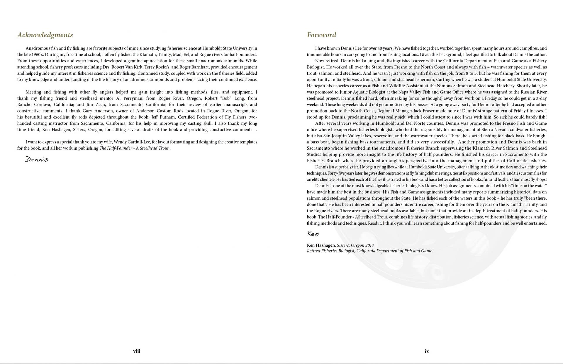 half pounder book Acknowledgments and Foreword spread